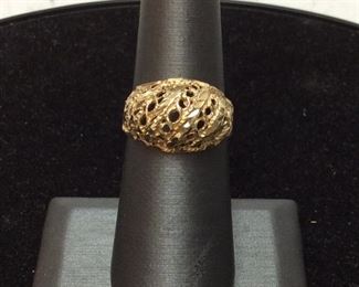 14K GOLD RING 3.8G SIZE 7