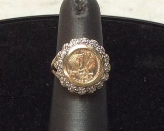 10K GOLD RING 3.3G SIZE 4