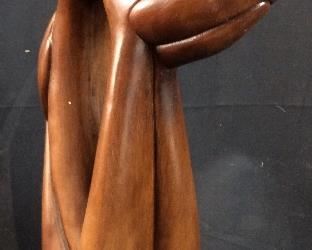 1960s HAND CARVED WOOD