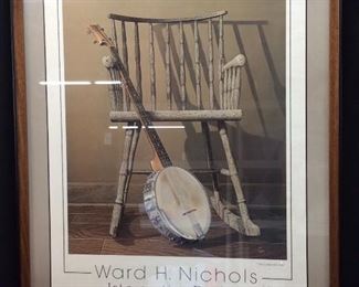 WARD H NIHOLS SIGNED PRINT 1987