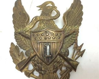 1800s US CIVIL WAR INFANTRY HAT BADGE