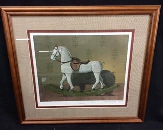 WARD NICHOLS SIGNED #384/750 PRINT OL P AINT