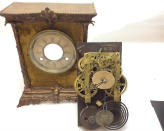 ANTIQUE MANTLE GW & AC BANFORD CLOCK