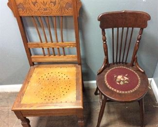 2 VINTAGE CHAIRS
