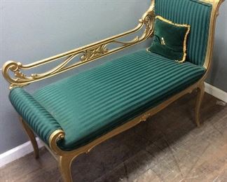 VINTAGE GREEN DAY BED BENCH