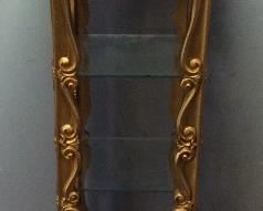 GOLD 3 SHELF DISPLAY STAND