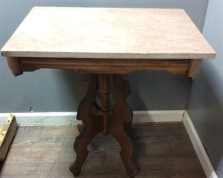 VTG MARBLE TOP TABLE