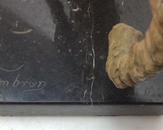 GERARD FOMBRUN GIRAFFE COMPOSITE ART SCULPTURE