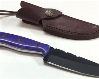 ALONZO DAMASCUS FULL TANG BOWIE KNIFE