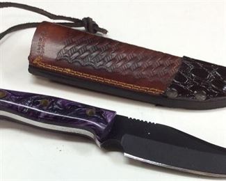 ALONZO DAMASCUS FULL TANG BOWIE KNIFE