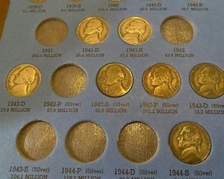 Partial Nickel Book with Silver Nickels