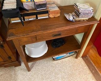 One Drawer Wooden Table