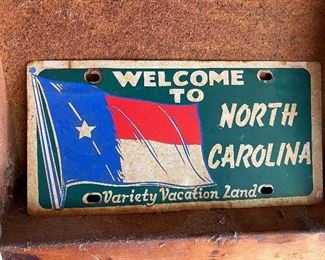 Old North Carolina Vacation Land Plate