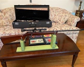 Remington Scoremaster Model 511-X Bolt Action Clip Fed 22 Rifle with Scope 