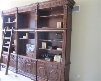 6 PIECE WALL UNIT WITH ELECTRIC AND LADDER IN PERFECT CONDITION