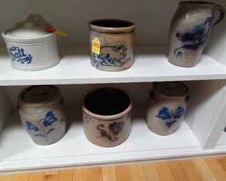 Rowe salt glazed pottery