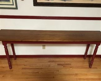 Maple base with pine top 7 ft long