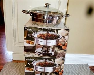 Stainless Steel, 4 qt, chafing dish.