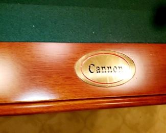 Cannon pool table,  w/ Kettler ping pong top and accessories 