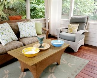 Wicker, patio furniture 