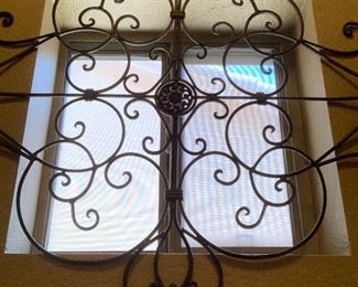 Decorative Metal Wall Art (bent to fit the window)