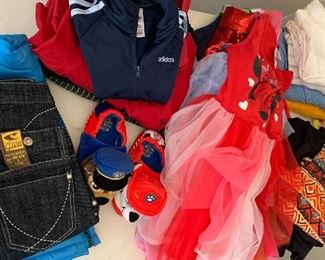 Children's, Men and Women's Clothing, Costumes, Hats, Coats, etc.