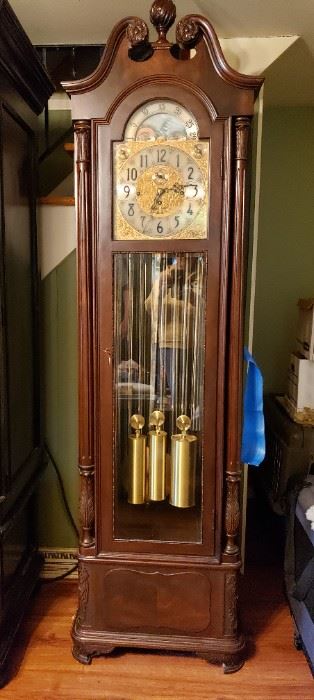 Vintage Herschede tall clock. Appraised for $6,000 and serviced by Waterford Clock last November. Selling for half the appraisal.