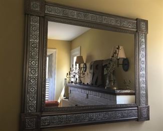 Metal mirror from Mexico.