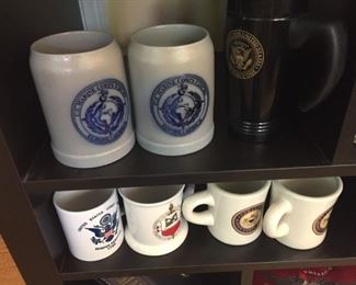 Marine Corps mugs and other items.