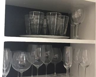 Wine glasses.