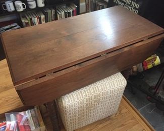 Small drop-leaf table.