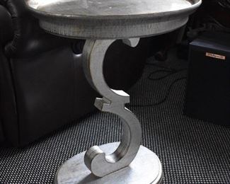 Silver side table