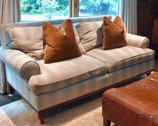 One of a pair of Duralee custom sofas