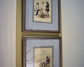 J. L. Findlay original paintings for greeting card designs
