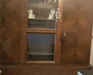 Vintage German Display and storage hutch