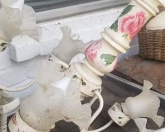 Hand painted chandelier