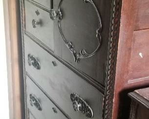 Antique set of chest, dresser and nightstand, sold separately