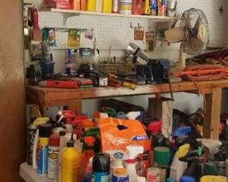 view into the garage