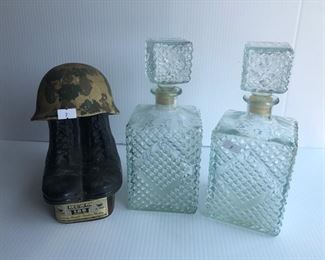 Old collectors bourbon bottle