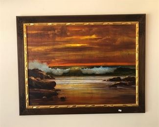 G. Toribio oil on canvas painting