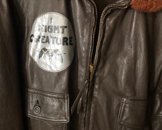 Night creature bomber jacket