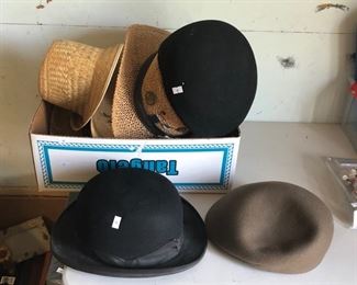 Peeky Blinder hats, vintage, and a Derby hat