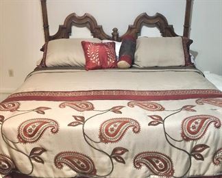 King bed frame, headboard and mattress