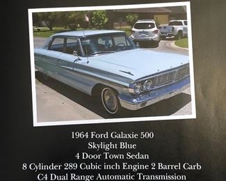 Vintage 1964 Ford Galaxie 500