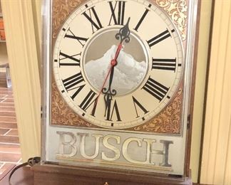 Vintage Busch Beer Clock