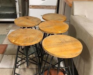 Industrial looking bar stools