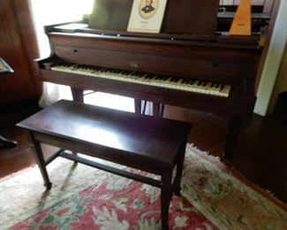 Piano - Baby Grand - Krakauer Bros. Makers New York Vintage.... 