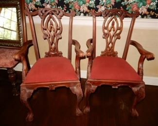 Victorian Style Chairs - Upholstered.... 