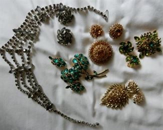 Costume Jewelry Earrings, Pins, Cufflinks, Pendants..... 