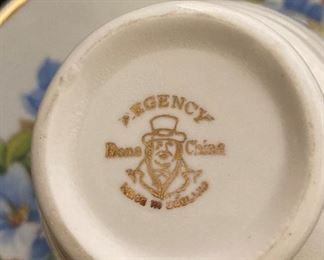 Regency bone china cups and saucers - made in England